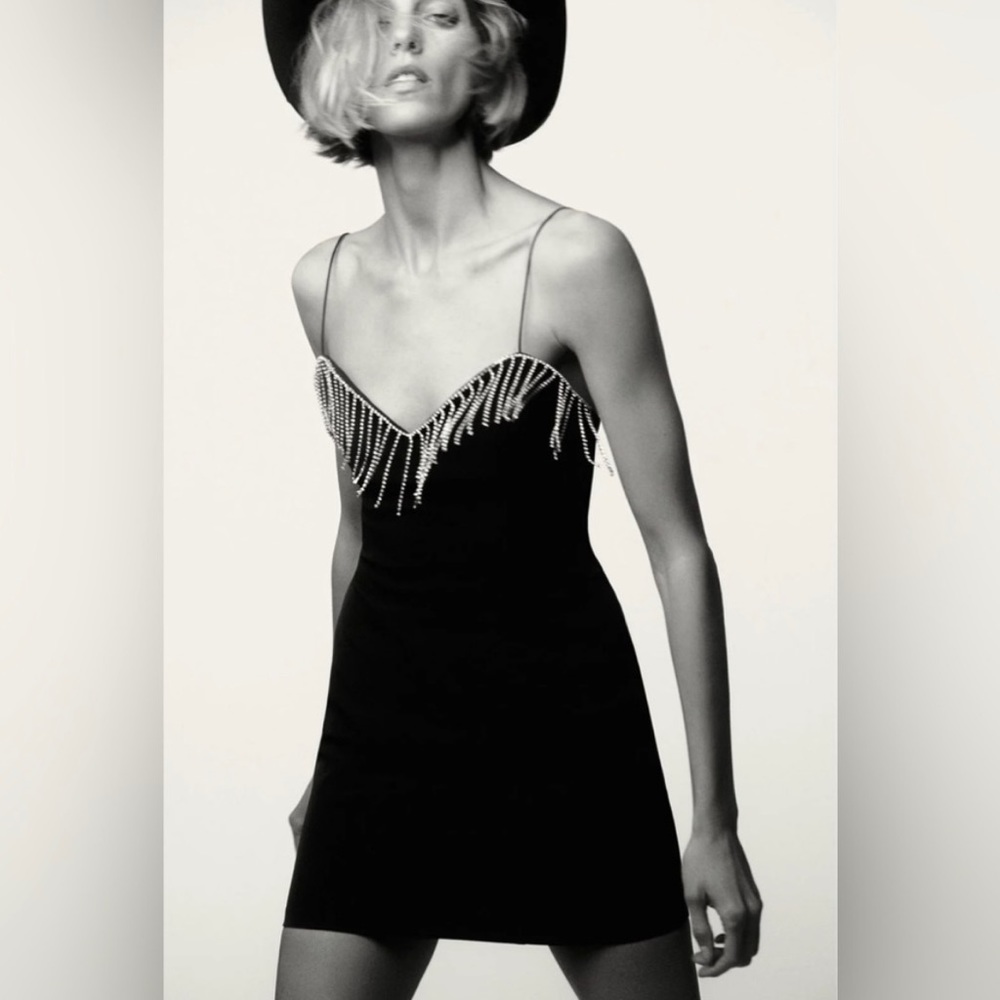 NWT Zara rhinestone dress